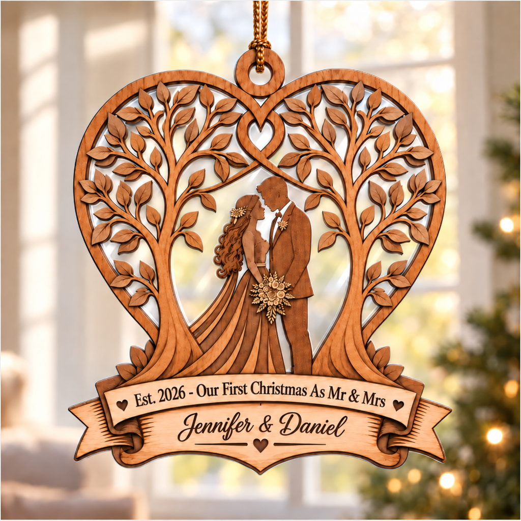 Personalized Wedding Christmas Ornament Tree Decoration Gifts for Couples (Copy) (Copy) (Copy)