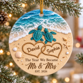 Personalized Wedding Christmas Ornament Tree Decoration Gifts for Couples