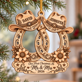 Personalized Wedding Christmas Ornament Tree Decoration Gifts for Couples
