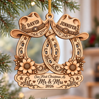 Personalized Wedding Christmas Ornament Tree Decoration Gifts for Couples