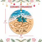 Personalized Wedding Christmas Ornament Tree Decoration Gifts for Couples