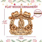 Personalized Wedding Christmas Ornament Tree Decoration Gifts for Couples