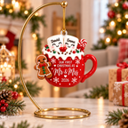 Personalized Wedding 2D Printed Christmas Ornament Tree Decoration Gifts for Couples