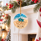 Personalized Wedding Christmas Ornament Tree Decoration Gifts for Couples