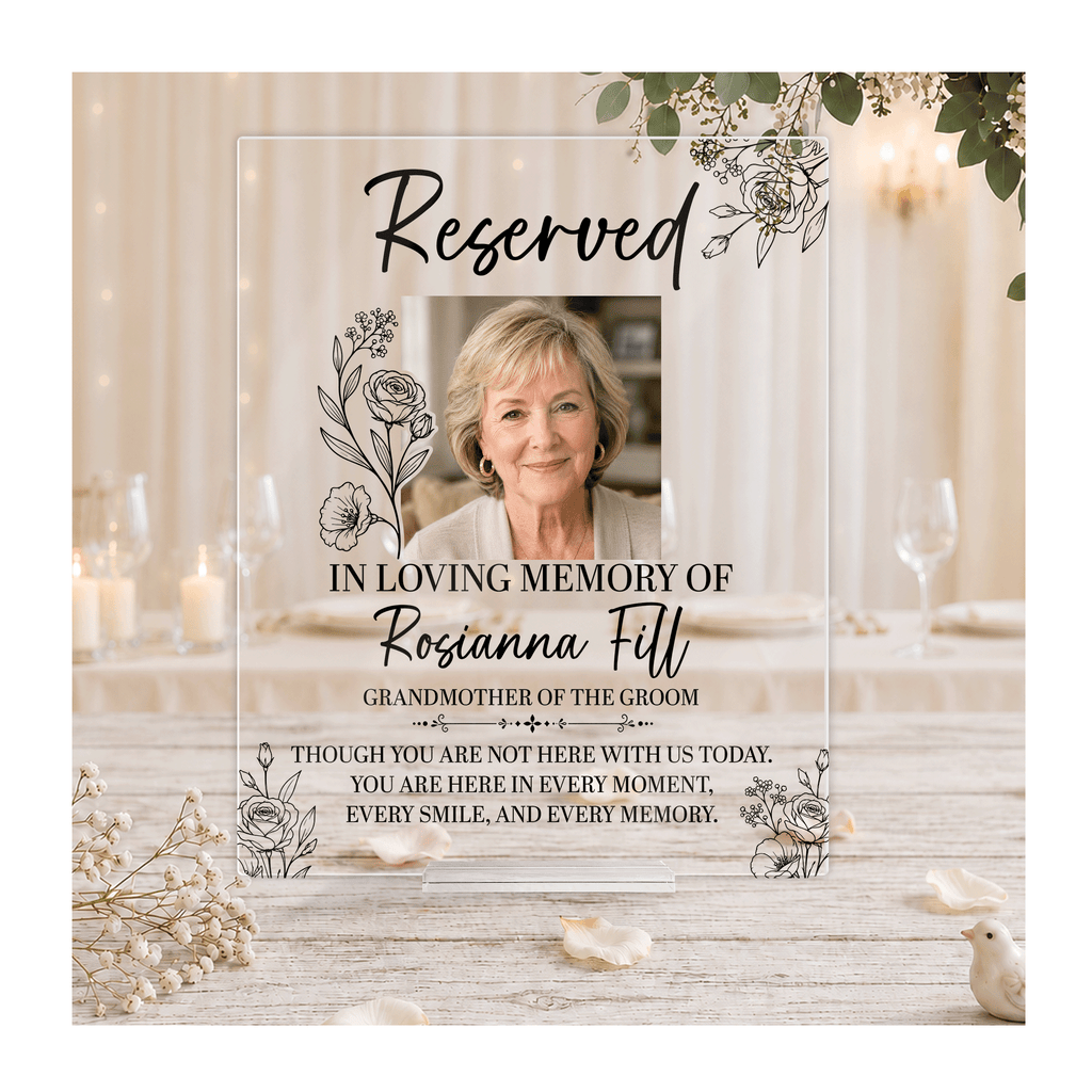 Personalized Wedding Memorial Acrylic Plaque Sign