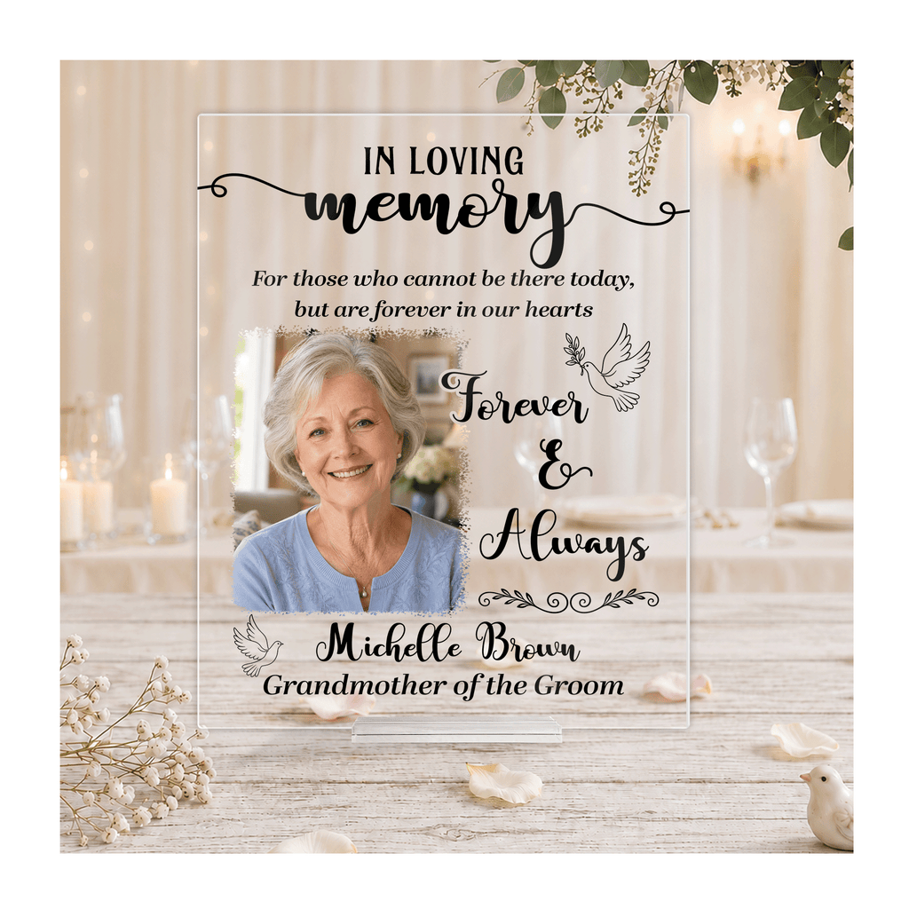 Personalized Wedding Memorial Acrylic Plaque Sign