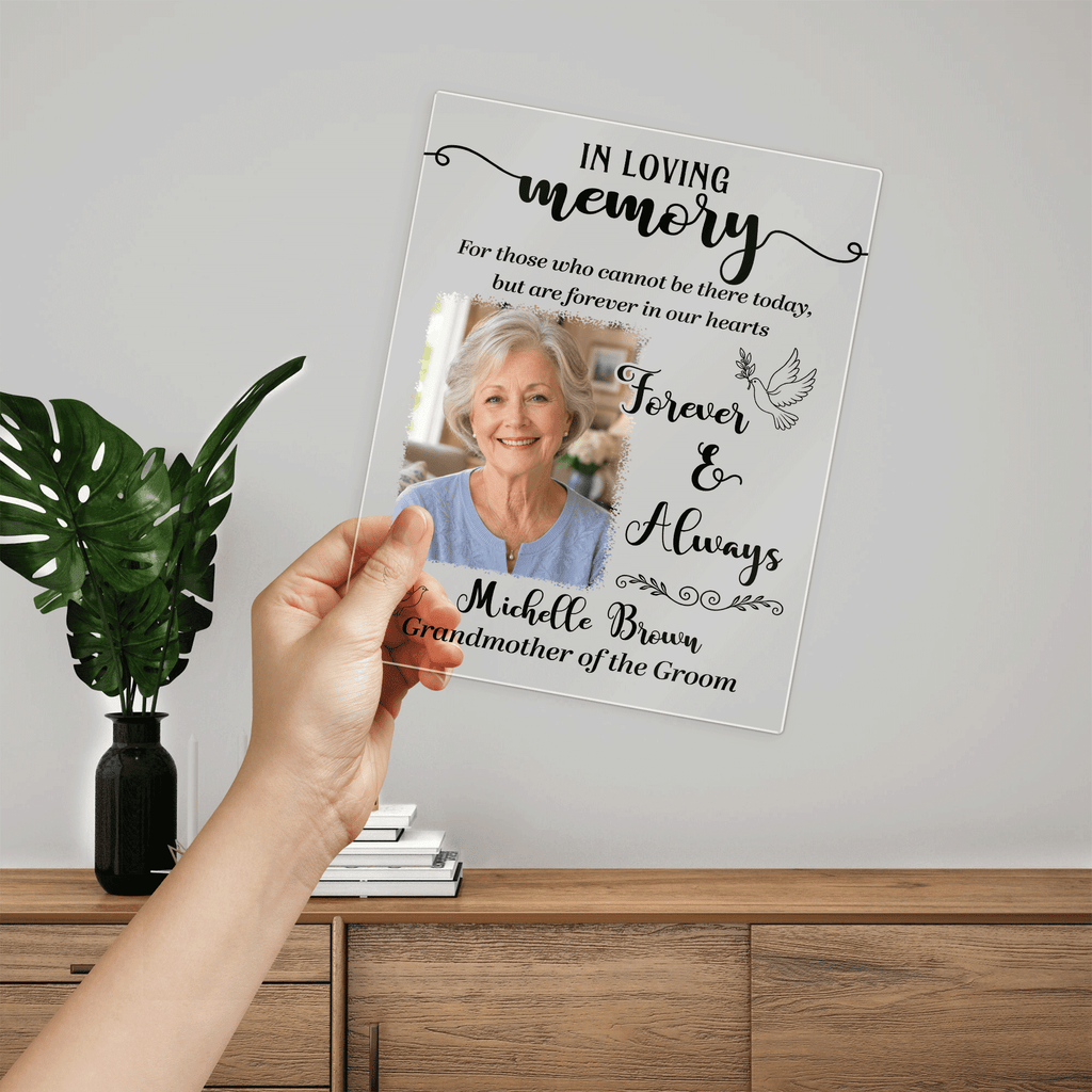 Personalized Wedding Memorial Acrylic Plaque Sign