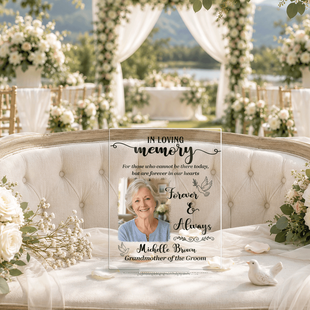 Personalized Wedding Memorial Acrylic Plaque Sign