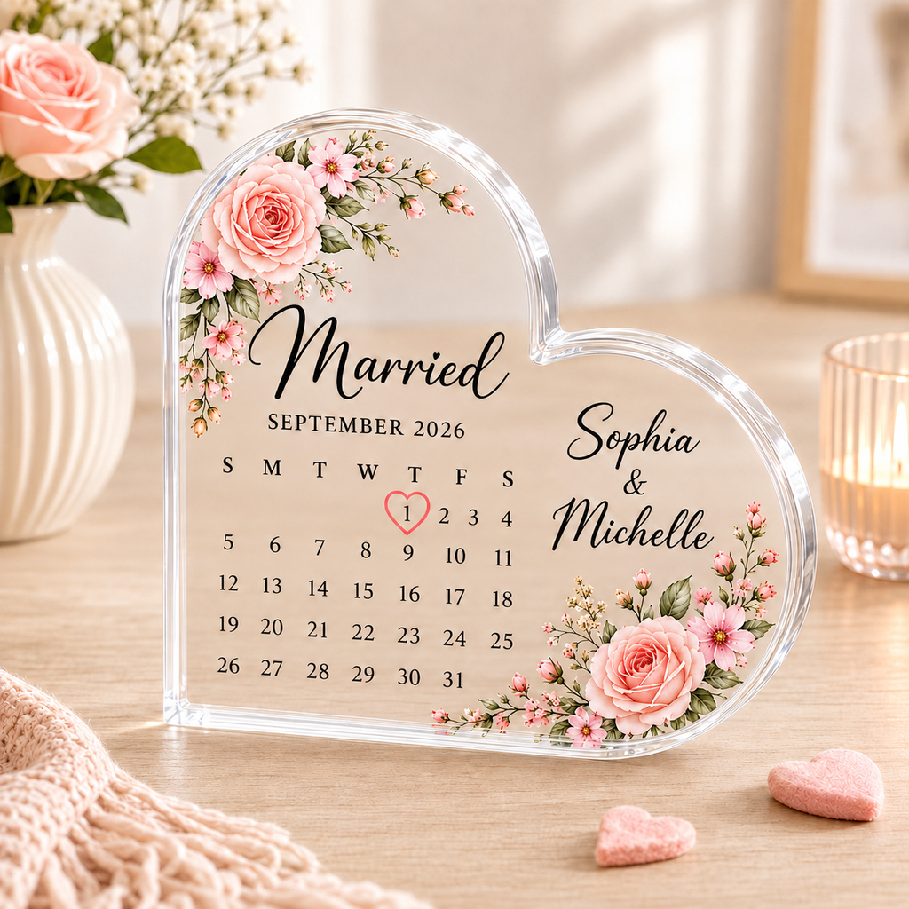 Acrylic Wedding Plaque