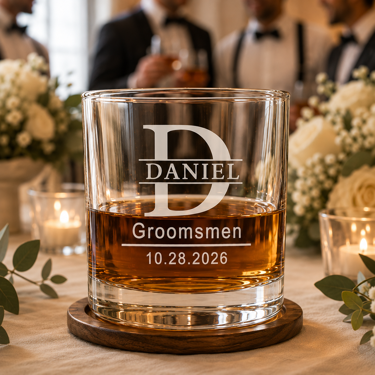 Groomsmen Whiskey Glass