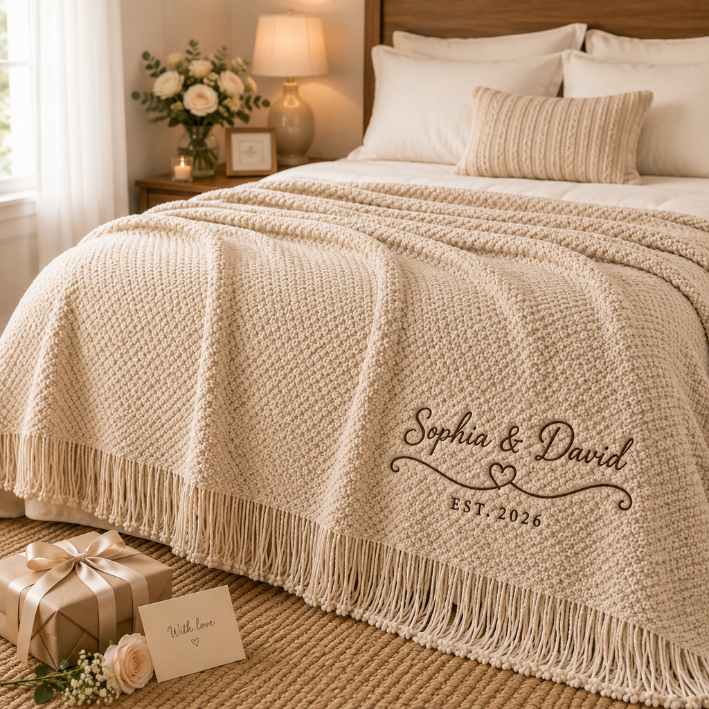 Wedding Knit Blanket