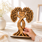 Wooden Couple Plaque — detail